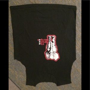 White stripes top and shorts xs